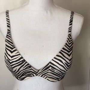 Victoria’s Secret Pink Scoopneck Bra Zebra Design